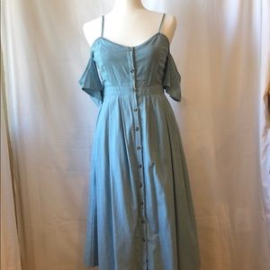 Blue\grey midi dress